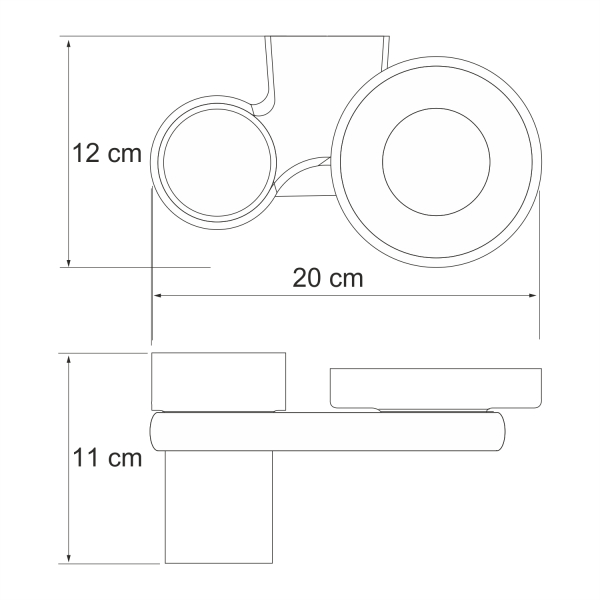Berkel K-6826 Держатель стакана и мыльницы. Фото 2