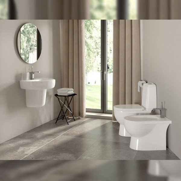 BEST 55 Умывальник пьедестальный ВКС Белый S1 (WB.PD/Best/55-C/WHT.G/S1). Фото 2