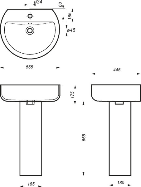 BEST Пьедестал Белый S1 (PD.FS/Best/N/WHT.G/S1). Фото 2