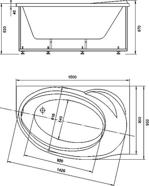 Бетта 150 прав.пустая с фр.экр.. Фото 4
