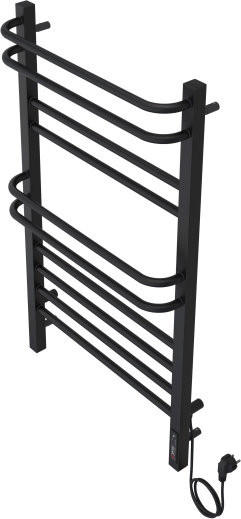 Бетта П10 500х900 электрический (quick touch) Полотенцесушитель Aquatek (черный муар). Фото 2