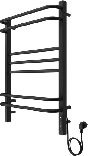 Бетта П7 500х700 электрический (quick touch) Полотенцесушитель Aquatek (черный муар). Фото 2