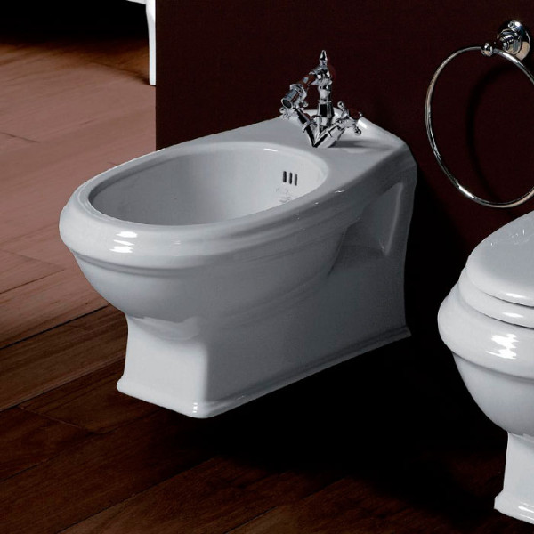 Биде подвесное 37х53см с 1 отв. под смеситель, цвет: белый. Фото 1