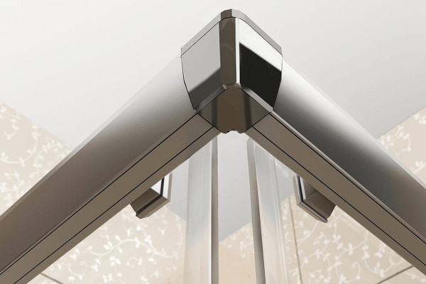 BLDP2-100 белый+ Грапе, Blix душевая дверь раздвижная, двухэлементная. Фото 2