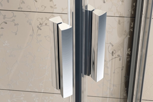 BLDP2-100 белый+ Грапе, Blix душевая дверь раздвижная, двухэлементная. Фото 4