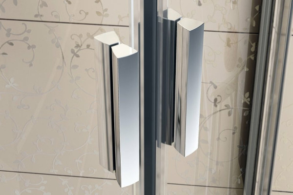 BLDP2-100 белый + Транспарент, Blix душевая дверь раздвижная, двухэлементная. Фото 3