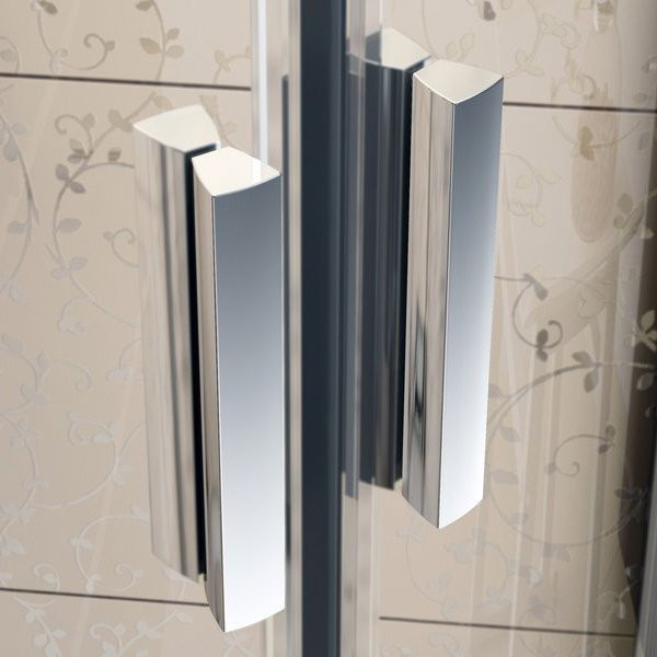 BLDP2-120 блестящий+транспарент, Blix душевая дверь раздвижная, двухэлементная. Фото 4