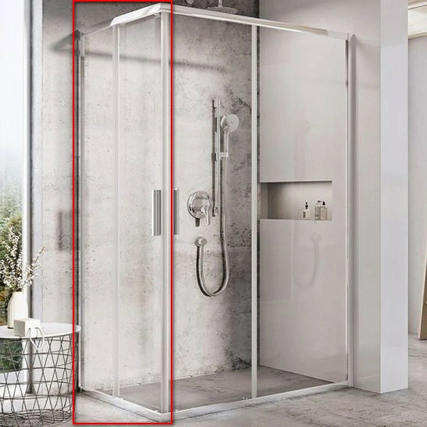 BLSRV2K-90 блестящий+Transparent, дверь для комбинации с дверью. Фото 1