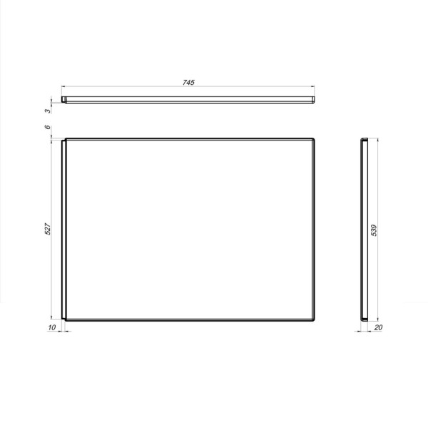 Боковая панель универсальная, 75 см. Фото 4