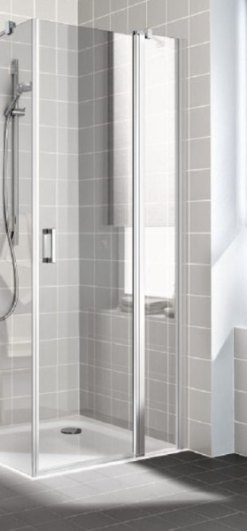 CADA XS CK 1NL 12020 VPK 1-створ. маятниковая дверь 1185-1210/2000 с фикс.панелью, крепление слева, стекло прозр. ESG CadaClean. Фото 1