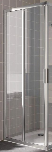 CADA XS CK E2L 08020 VPK 2-х ств.раздвиж. дверь для комбинации со второй дверью 785-810/2000, крепление слева, стекло прозр. ESG Clean. Фото 1