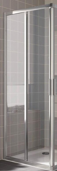 CADA XS CK E2L 09020 VPK 2-х ств.раздвиж. дверь для комбинации со второй дверью 885-910/2000, крепление слева, стекло прозр. ESG Clean. Фото 1