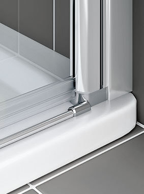 CADA XS CK E2L 12020 VPK 2-х ств.раздвиж. дверь для комбинации со второй дверью 1185-1210/2000, крепление слева, стекло прозр. ESG Clean. Фото 5