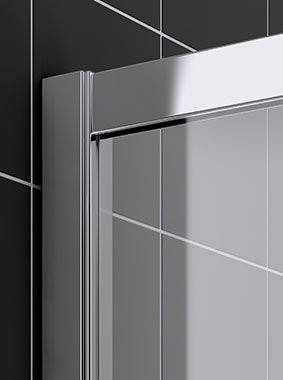 CADA XS CK E2L 12020 VPK 2-х ств.раздвиж. дверь для комбинации со второй дверью 1185-1210/2000, крепление слева, стекло прозр. ESG Clean. Фото 6