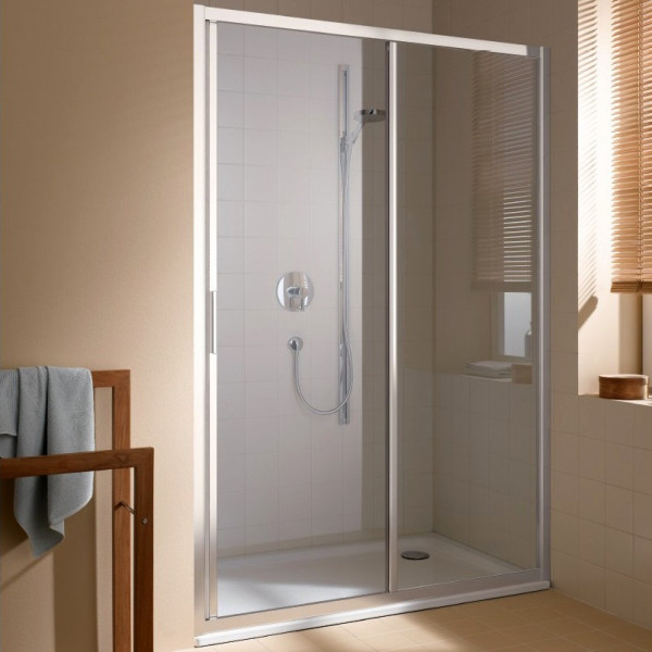 CADA XS CK G2L 11020 VPK 2-створ. раздвижная дверь 1070-1110/2000 с фикс.панелью слева, стекло прозр. ESG Clean. Фото 1