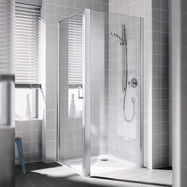 CADA XS CK TWD 02520 VPK Боковая стенка для комбинации с дверью 220-270/2000, профиль серебро/глянец + стекло прозрачное ESG с покрытием CADAClean. Фото 4