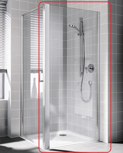 CADA XS CK TWD 09020 VPK Боковая стенка для комбинации с дверью 860-910/2000, стекло прозр. ESG Clean. Фото 1