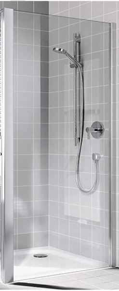 CADA XS CK TWD 12020 VPK Боковая стенка для комбинации с дверью 1170-1220/2000, профиль серебро/глянец + стекло прозрачное ESG с покрытием CADAClean. Фото 1