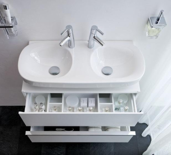 Case for Mimo 0127.1.075.464.1 (замена на окончание 475.1)Тумба под раковину с 1-им выдвижным ящиком, цвет глянцевый белый. Фото 3