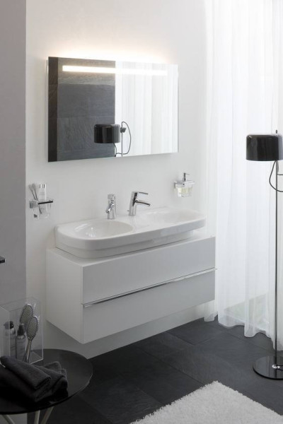 Case for Mimo 0127.1.075.464.1 (замена на окончание 475.1)Тумба под раковину с 1-им выдвижным ящиком, цвет глянцевый белый. Фото 4