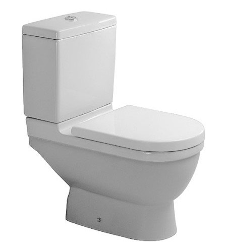Чаша напольного унитаза Duravit Starck 3 с вертикальным смывом, 360x655 мм, белая (0126010000). Фото 1
