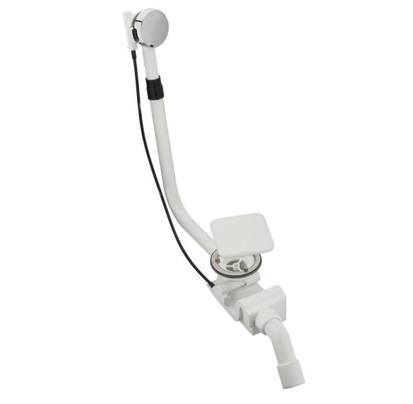 Cлив-Перелив Kaldewei для ванны, полуавтомат, эмалированные крышки слива и перелива (687772000001). Фото 1