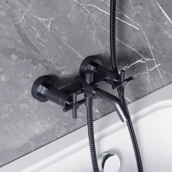 Cмеситель для ванны и душа, графит. Фото 1