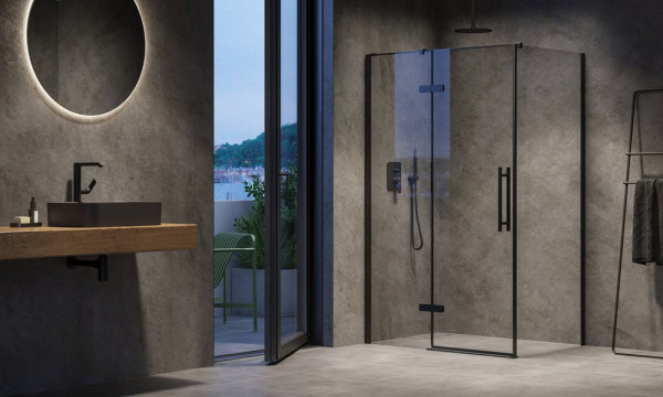 COPS-90 хром + Транспарент, душевая стенка. Фото 4