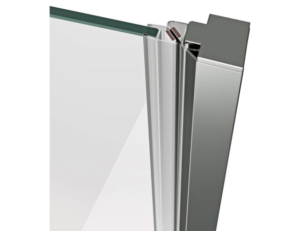 COSD1-80 хром + Транспарент, душевая дверь. Фото 3