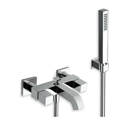 CRS QD 100 51 (Хром) Смеситель для ванной с лейкой 2-х ручковый. Фото 1