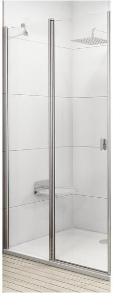 CRV2-100 дверь CHROME для комбинации с дверью или стенкой блестящий+стекло Transparent.. Фото 2