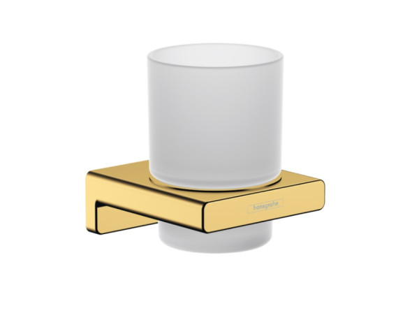 Cтакан для зубных щеток Hansgrohe AddStoris, полированное золото (41749990). Фото 1