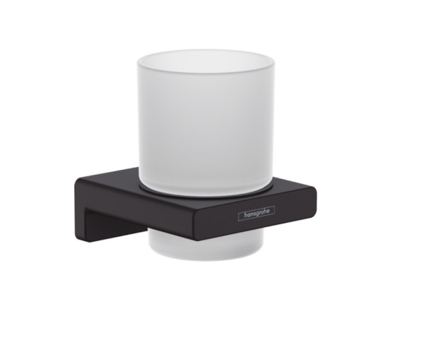 Cтакан Hansgrohe AddStoris, матовый чёрный (41749670). Фото 1