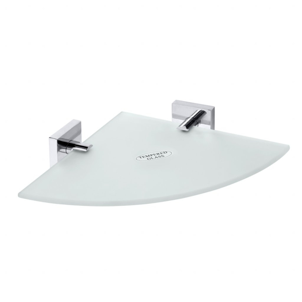 Cтеклянная полка, угловая модeль. Фото 1