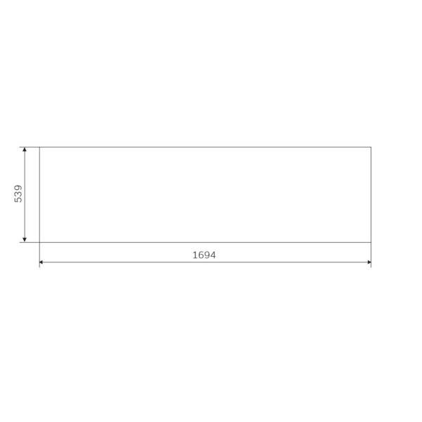 Декоративная фронтальная панель для ванны 170x70/170x75 см. Фото 4