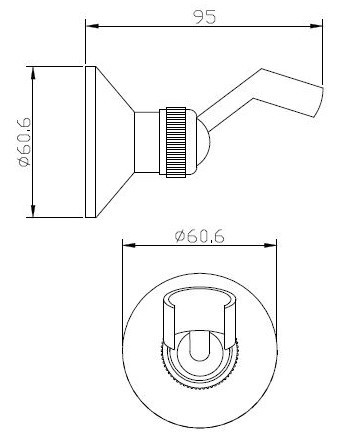 Держатель для душа, арт. SH105 Br, ESKO. Фото 2