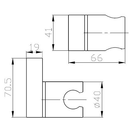 Держатель для душа, арт. SH405Black, ESKO. Фото 2