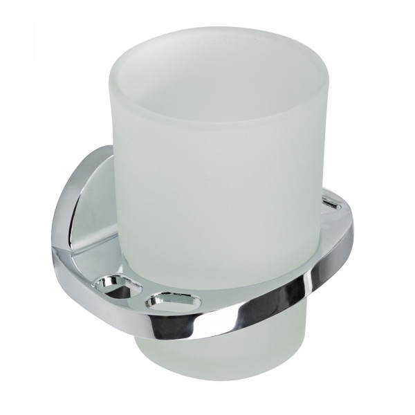 Держатель для стакана и зубных щеток Savol S-007050, хром. Фото 1