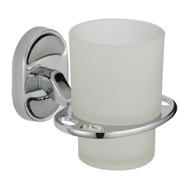 Держатель для стакана и зубных щеток Savol S-007057, хром. Фото 1