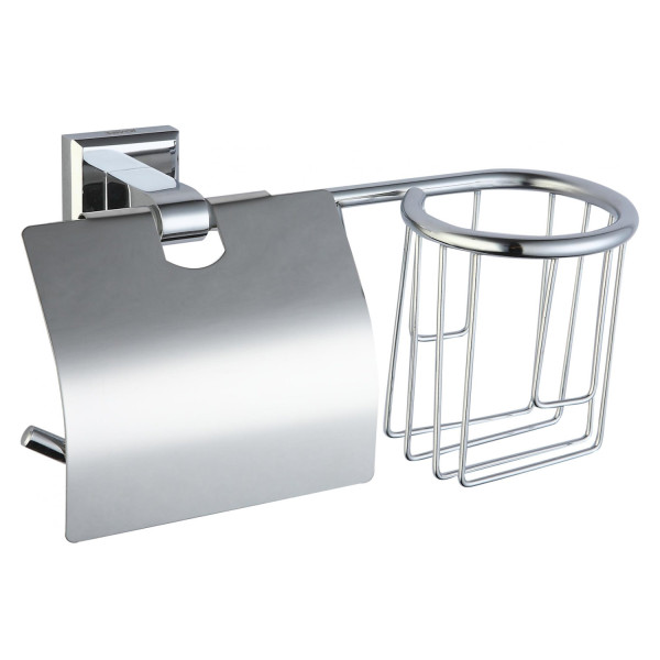 Держатель для туалетной бумаги и освежителя Savol S-L09551, хром. Фото 1