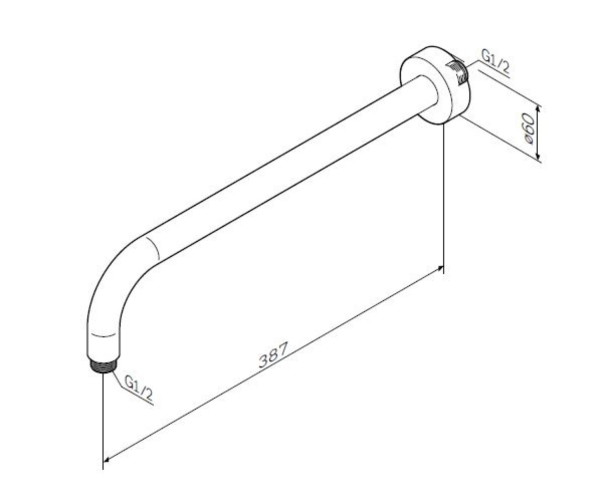 Держатель для верхнего душа. Фото 3