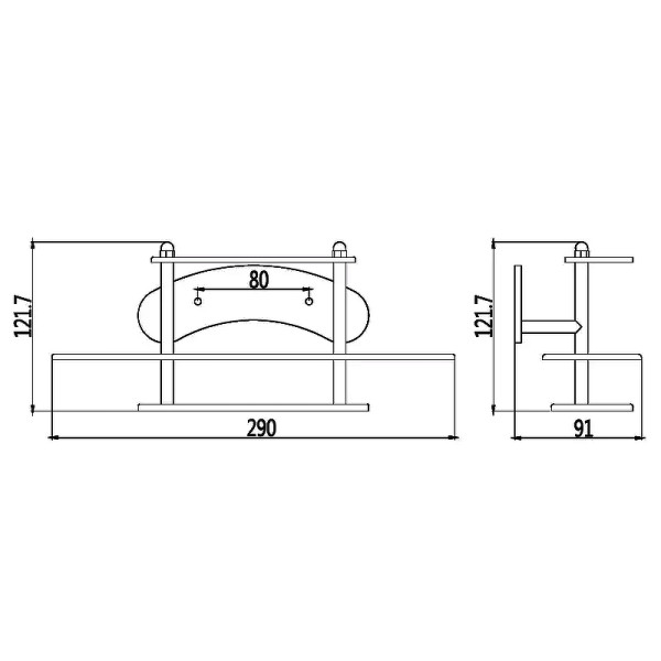 Держатель для зубных щеток Haiba HB101, хром. Фото 2
