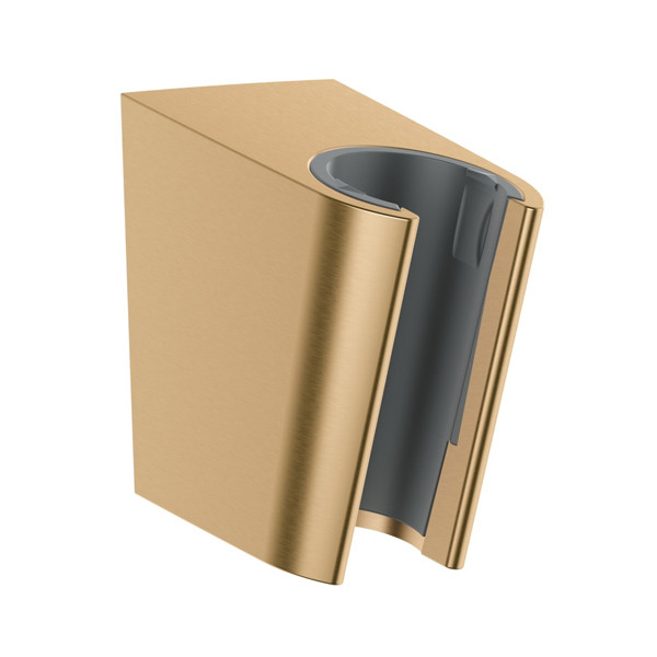 Держатель ручного душа Hansgrohe Porter S, шлифованная бронза (28331140). Фото 1
