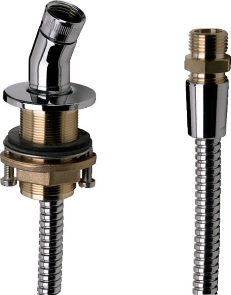 Держатель ручного душа Hansgrohe встраиваемый в бортик, хром (28307000). Фото 1