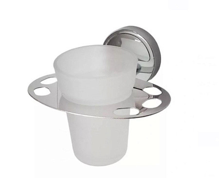 Держатель стакана HAIBA HB1706 матовое стекло, хром. Фото 1