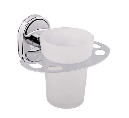 Держатель стакана HAIBA HB1906 матовое стекло, хром. Фото 1