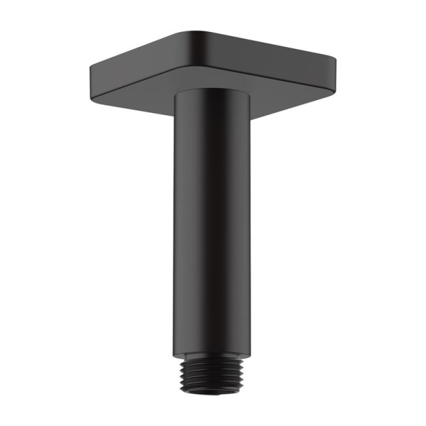 Держатель верхнего душа Hansgrohe Vernis Shape потолочный 100 мм, матовый черный (26406670). Фото 1