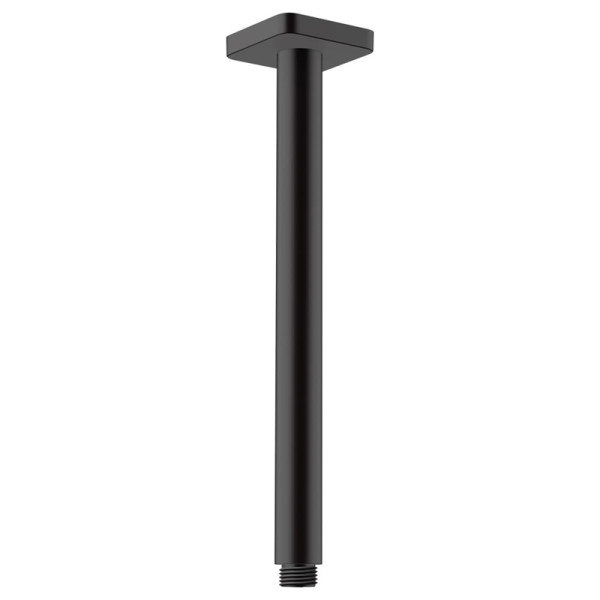 Держатель верхнего душа Hansgrohe Vernis Shape потолочный, 300 мм, матовый черный (26407670). Фото 1