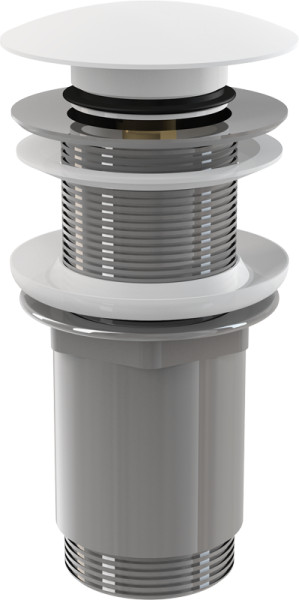 Донный клапан Alcadrain click-clack, белый (A395B). Фото 1