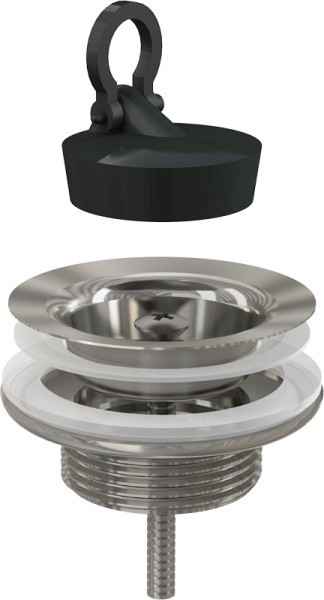 Донный клапан Alcadrain Хром (A439). Фото 1